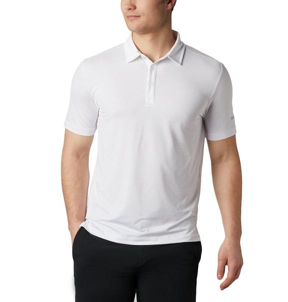 Columbia Omni-Wick Polo White For Men's NZ57036 New Zealand